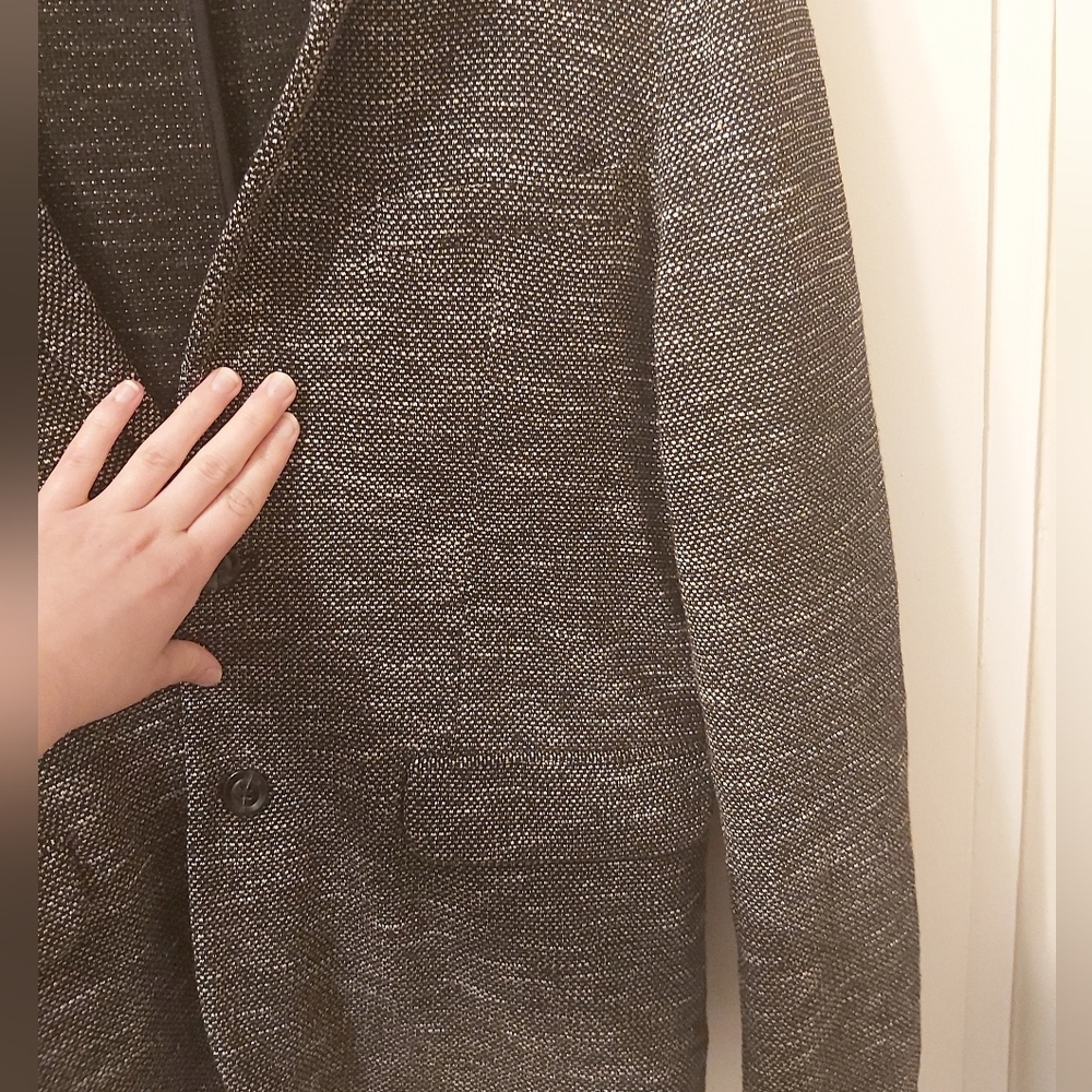 ZARA MAN Size 38 dark grey men's blazer jacket - Picture 6 of 10